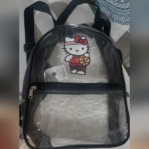 This Hello Kitty Houston Rockets Clear Backpack is a sought-after collectible